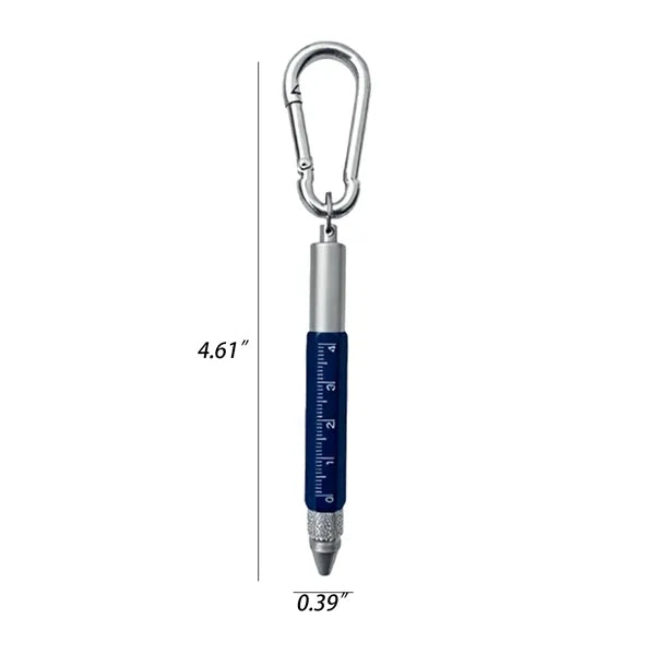 Metal 6 In 1 Carabiner Tool Pen