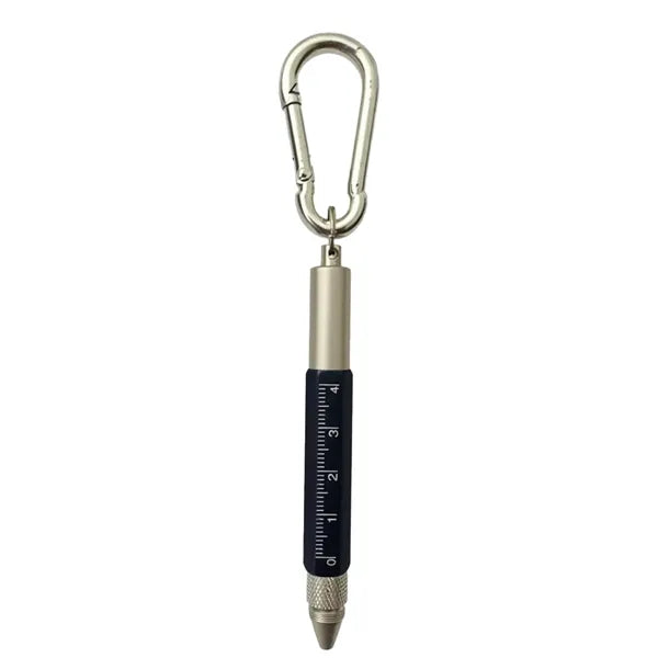 Metal 6 In 1 Carabiner Tool Pen