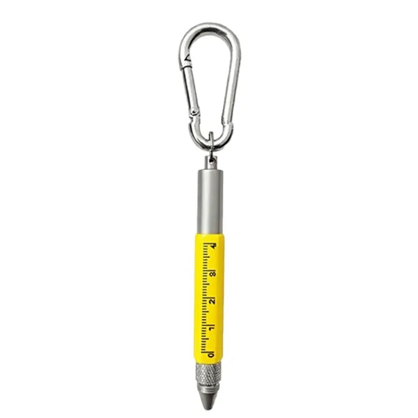 Metal 6 In 1 Carabiner Tool Pen