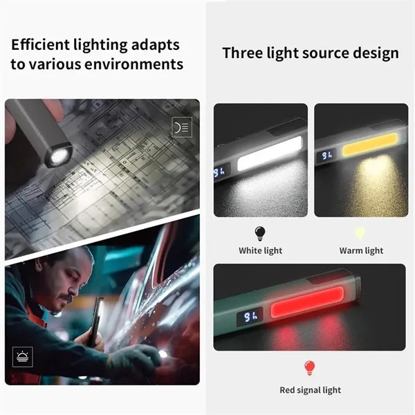Multifunctional LED Work Pen Light With Magnetic Base