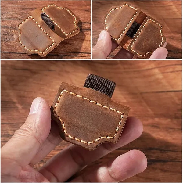 Magnetic Leather Bookmark