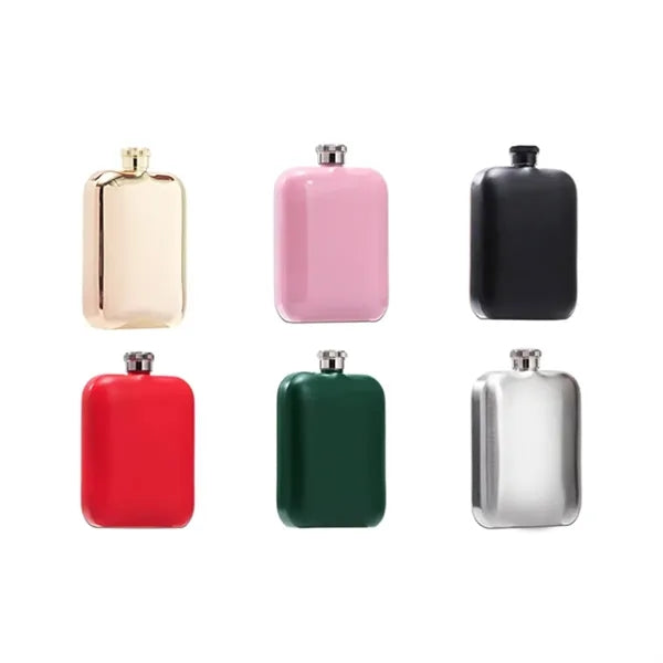 6 oz. Stainless Steel Hip Flask with Custom Logo