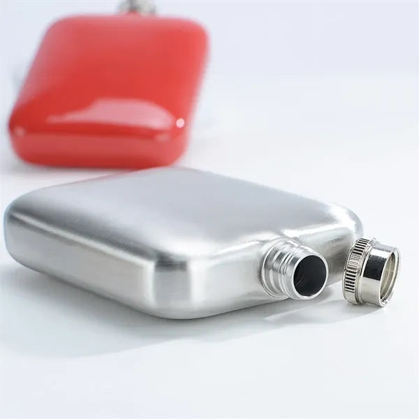 6 oz. Stainless Steel Hip Flask with Custom Logo