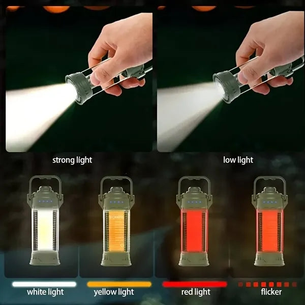 Rechargeable LED Camping Lantern With Multi Light Modes