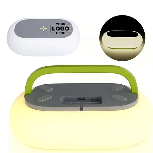 3-in-1 Wireless Charging Camping Lamp With RGB Light