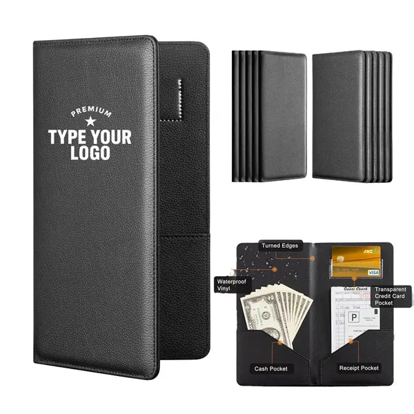 Leather Check Presenters and Card Holder