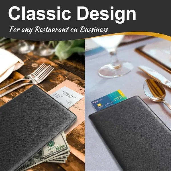Leather Check Presenters and Card Holder