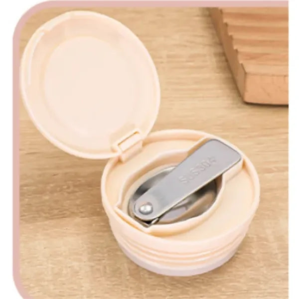 Thermos container with handle
