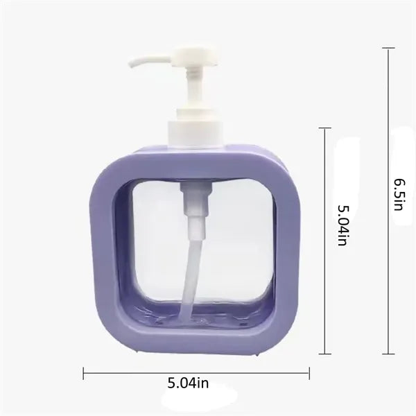 Modern 16.9OZ Square Liquid Soap Dispenser Bottle