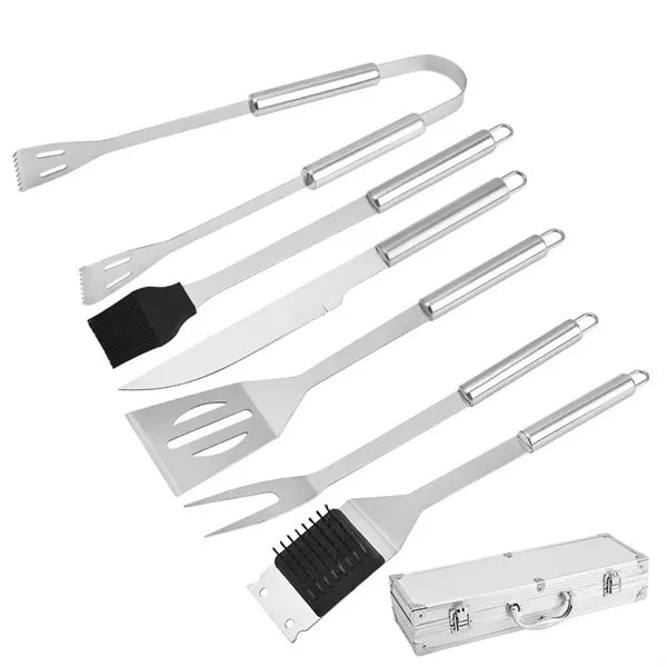 Outdoor barbecue tool set
