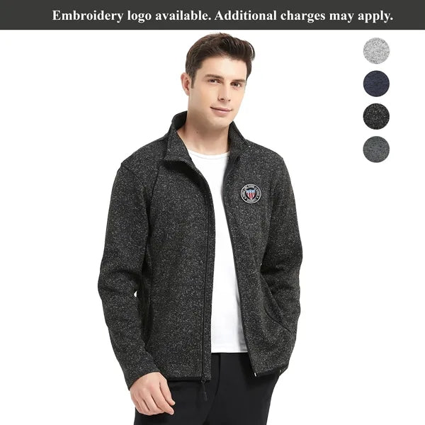 Men's Full-Zip Sweater Fleece Jacket