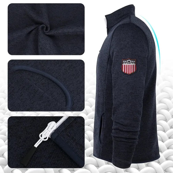 Men's Full-Zip Sweater Fleece Jacket