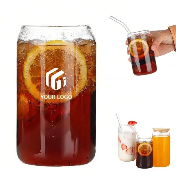 12 oz premium soda drinking beer can shaped glass cups