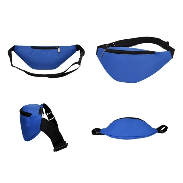 Solid-Color Sports Waist Bag