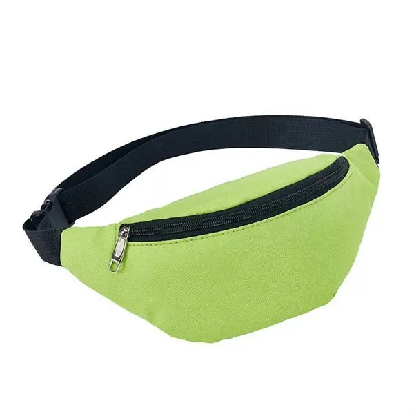 Solid-Color Sports Waist Bag