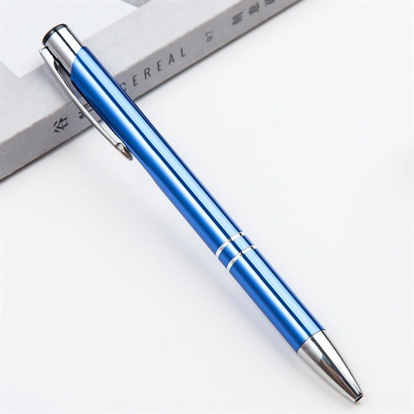 Slim Metal Aluminum Ballpoint Pen with Clip