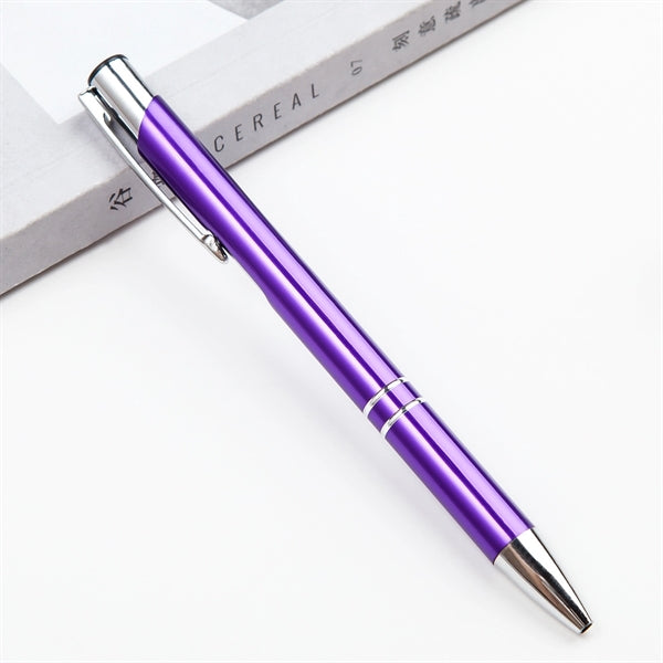 Slim Metal Aluminum Ballpoint Pen with Clip