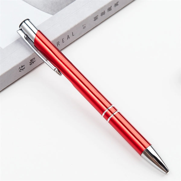 Slim Metal Aluminum Ballpoint Pen with Clip