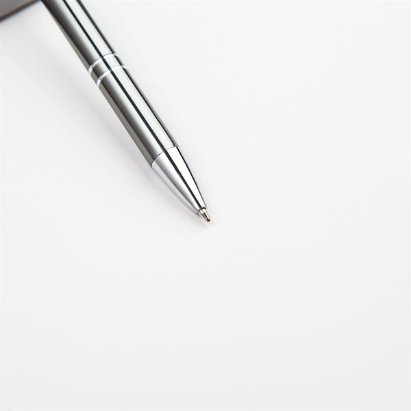 Slim Metal Aluminum Ballpoint Pen with Clip