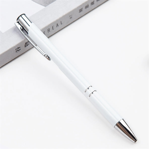 Slim Metal Aluminum Ballpoint Pen with Clip