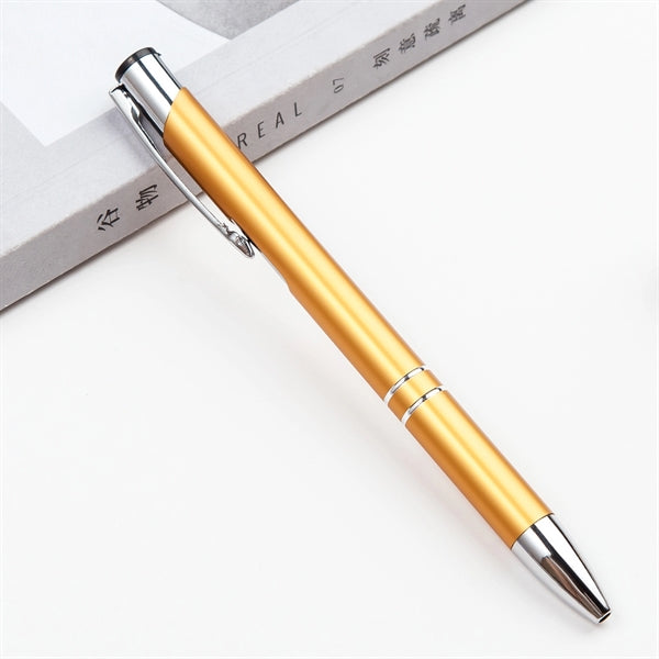 Slim Metal Aluminum Ballpoint Pen with Clip