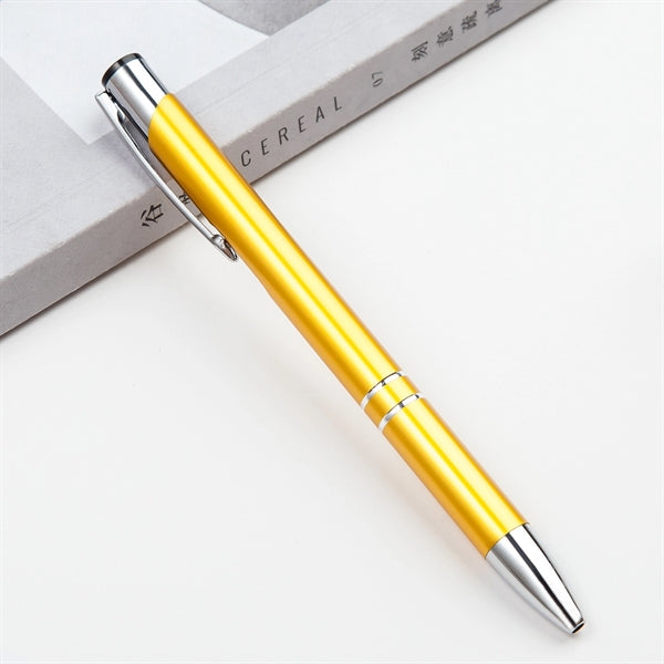 Slim Metal Aluminum Ballpoint Pen with Clip