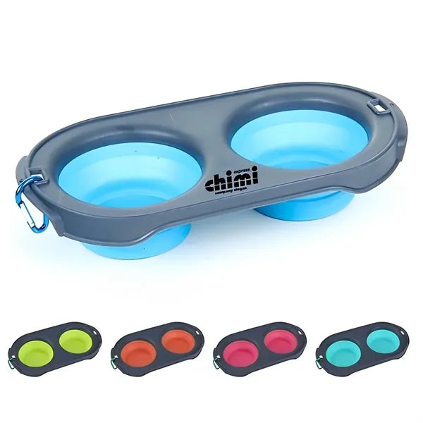 Dual Foldable Dog Bowl