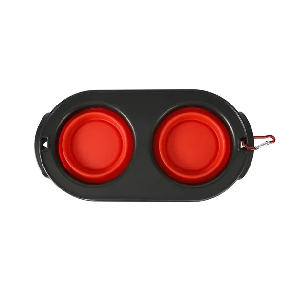 Dual Foldable Dog Bowl