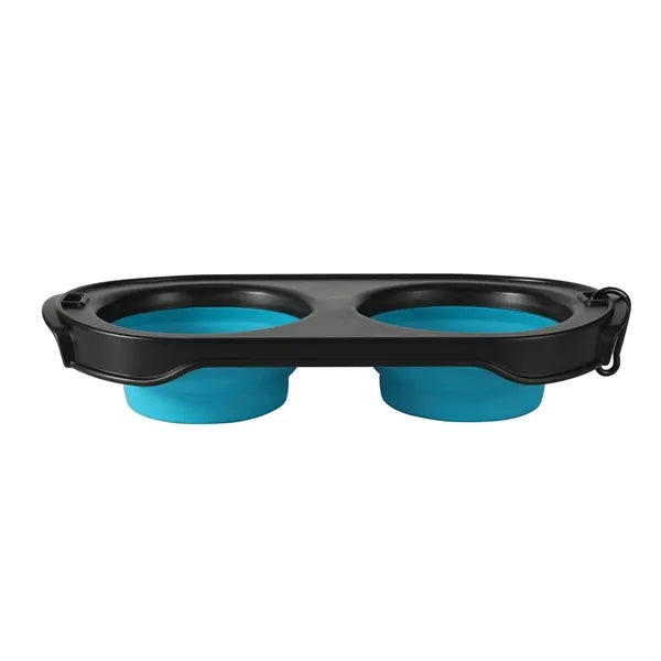 Dual Foldable Dog Bowl