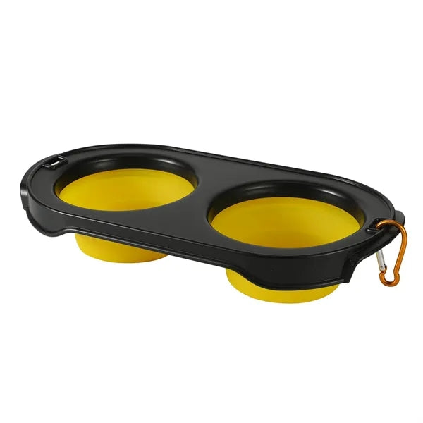 Dual Foldable Dog Bowl