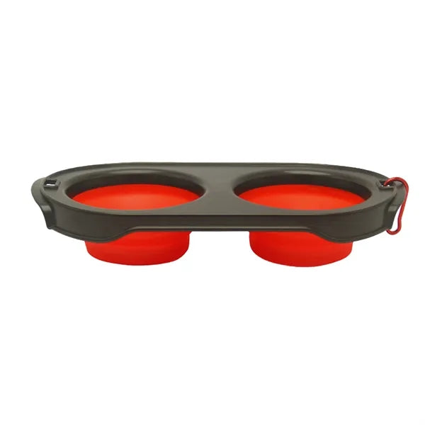 Dual Foldable Dog Bowl