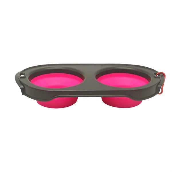 Dual Foldable Dog Bowl