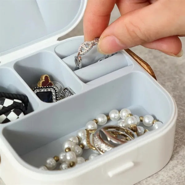 Multifunctional portable storage case travel jewelry box