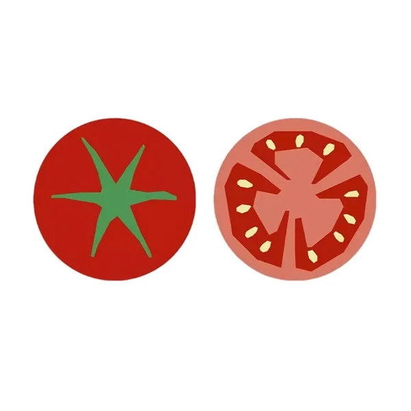 Stylish Fruit Shaped Leather Car Cup Mat Heat Insulation