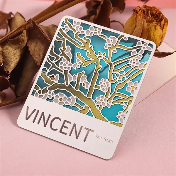 Elegant Fine Art Transparent Metal Bookmark Gift Set