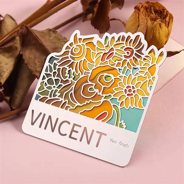 Elegant Fine Art Transparent Metal Bookmark Gift Set