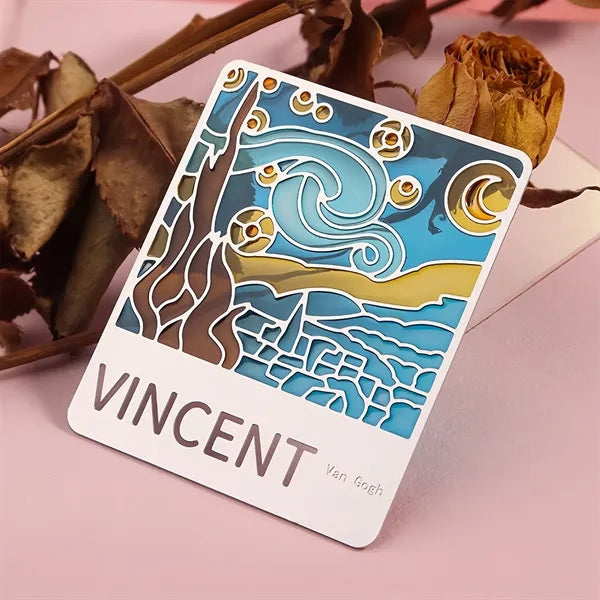 Elegant Fine Art Transparent Metal Bookmark Gift Set