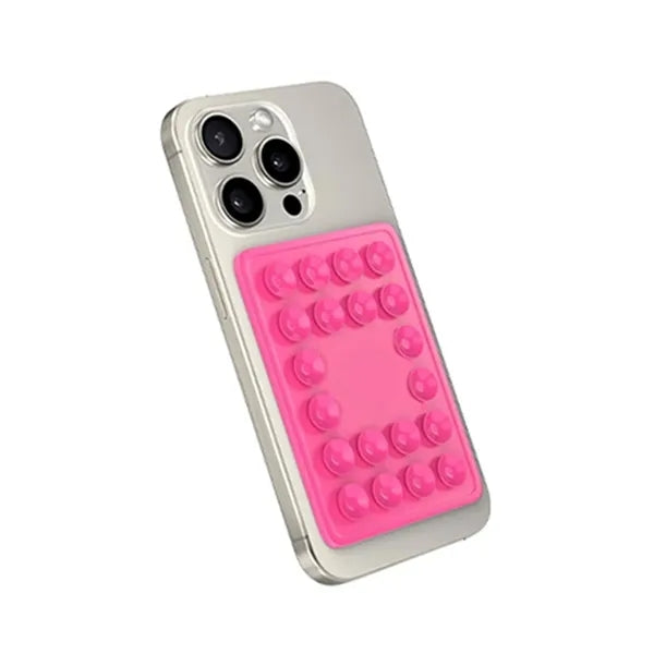 Silicone Mobile Wallet Card Holder with Suction Cup