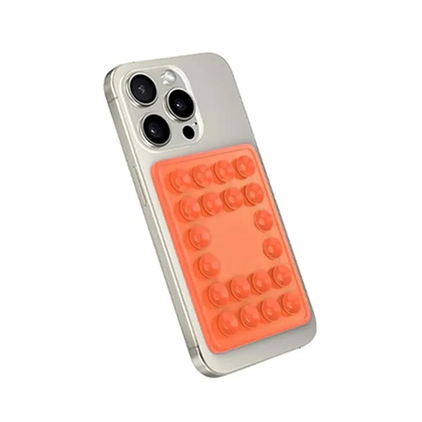 Silicone Mobile Wallet Card Holder with Suction Cup