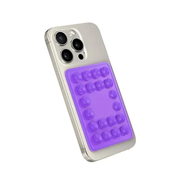 Silicone Mobile Wallet Card Holder with Suction Cup