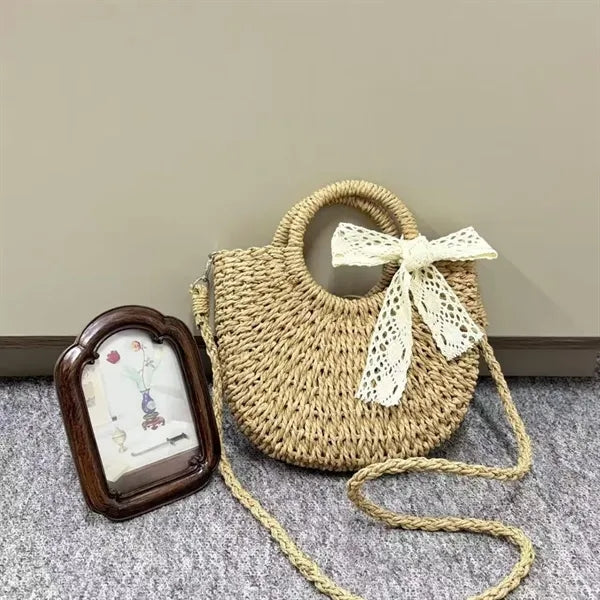 Handwoven Straw Bag