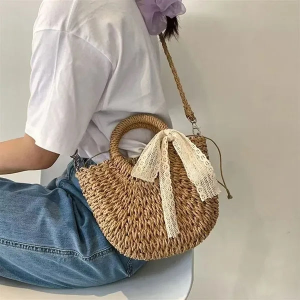 Handwoven Straw Bag