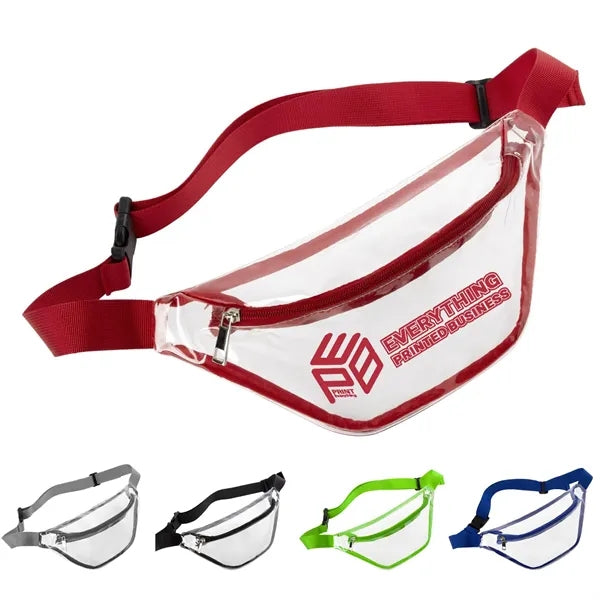 Clear PVC Waist Sling Crossbody Bag