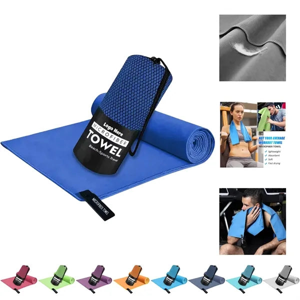 31" x 16" Microfiber Sports Towel for Gym & Travel