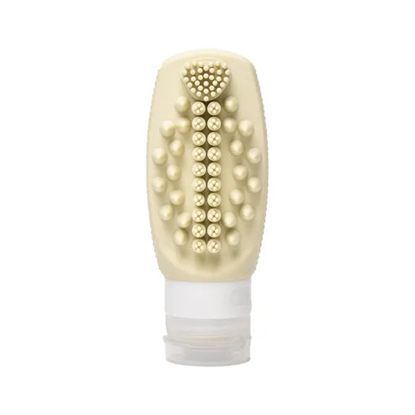 3Oz Silicone Travel Bottle With Massage Brush