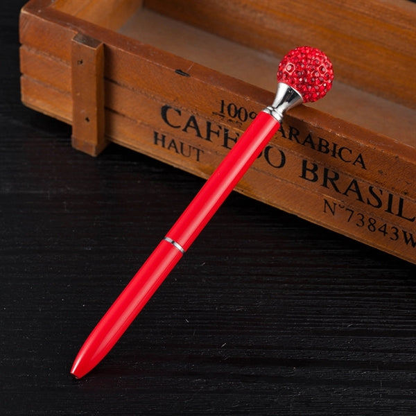 Rhinestones Crystal Metal Ballpoint Pens Black/Blue Ink