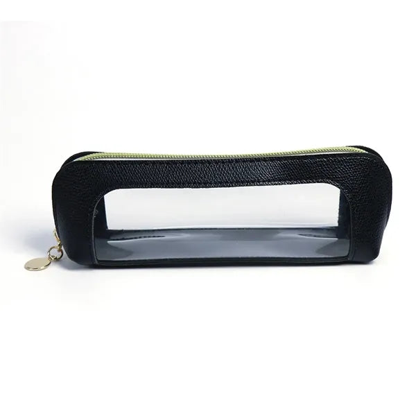 Pu Leather Clear Makeup Bag