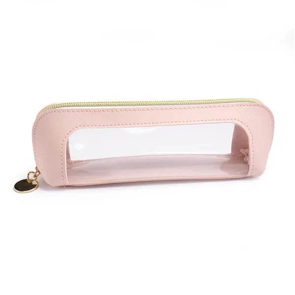 Pu Leather Clear Makeup Bag