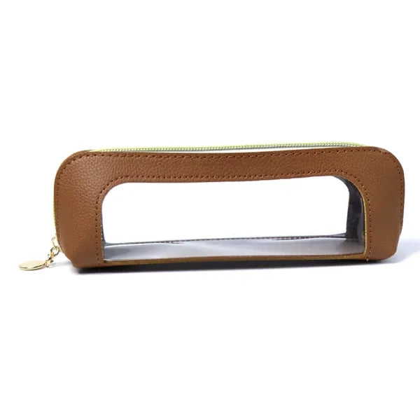 Pu Leather Clear Makeup Bag