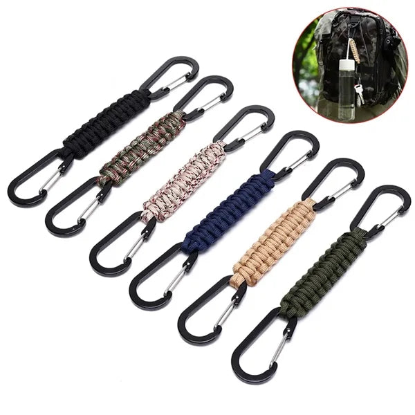 Paracord Keychain Carabiner Clip